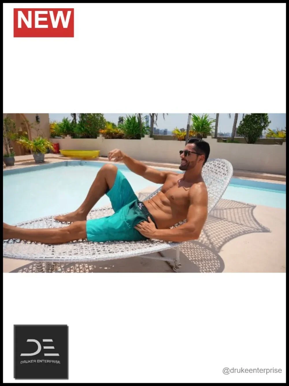 Men's Quick Dry Swim Trunks with Mesh Liner Board Shorts 9